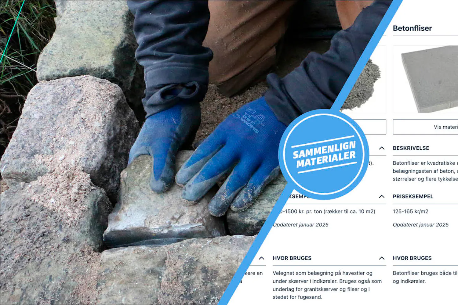 Sten, fliser og grus til havesti Sten, fliser og grus til havesti